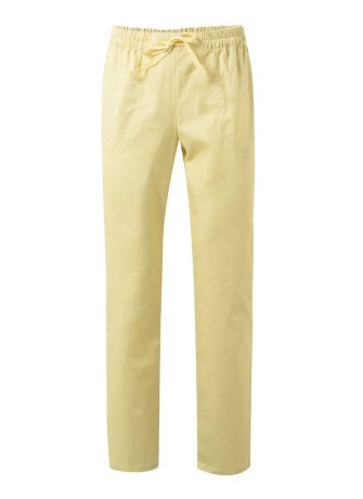 Pantalón pijama sanitario ajustable Velilla 533001 Amarillo claro