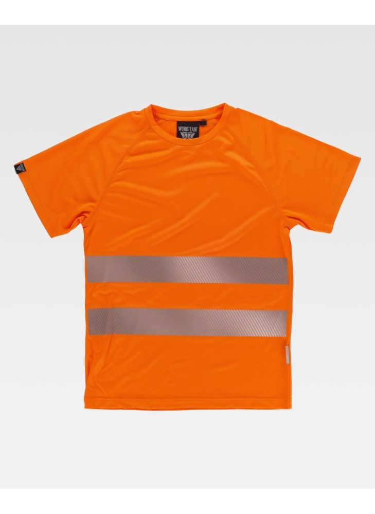 Camiseta de alta visibilidad técnica transpirable Workteam C3970 Naranja