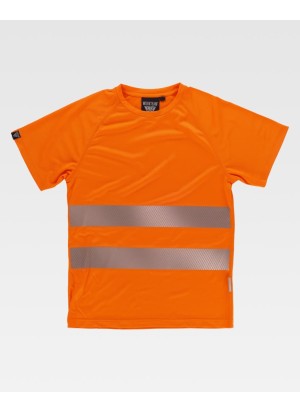 Camiseta de alta visibilidad técnica transpirable Workteam C3970 Naranja