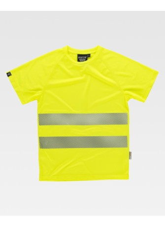 Camiseta de alta visibilidad técnica transpirable Workteam C3970 Amarilla