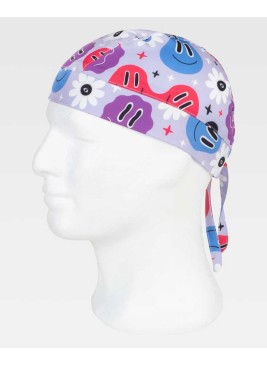 Bandana Esteticista Elástica Estampada Profesional