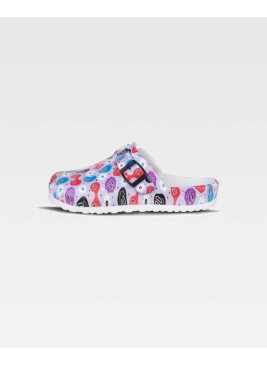 Zuecos de estética cómodos P2016 estampado