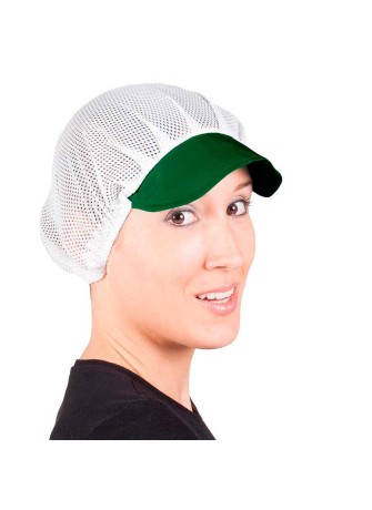 Gorro de cocina rejilla y visera Garys 415000 Verde botella