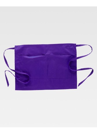 Delantal corto de camarero Workteam M101 Morado