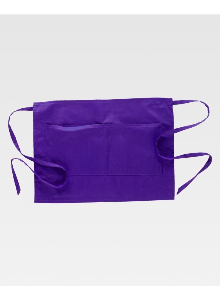 Delantal corto de camarero Workteam M101 Morado