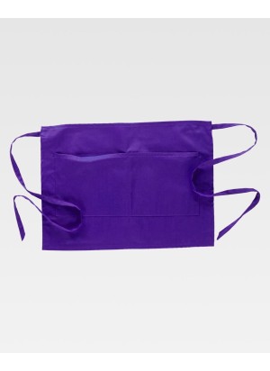 Delantal corto de camarero Workteam M101 Morado
