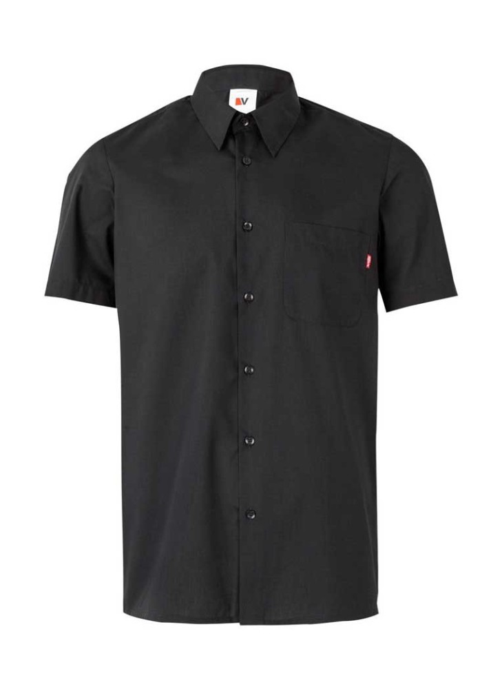 Camisa de trabajo manga corta Velilla 531 Negro