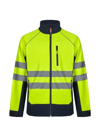 Cazadora alta visibilidad soft shell Velilla 306001 Marino-Amarillo