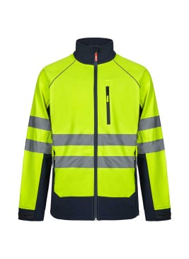 Cazadora alta visibilidad soft shell Velilla 306001 Marino-Amarillo