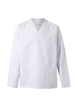 Camisola sanitaria manga larga Velilla 588 blanca