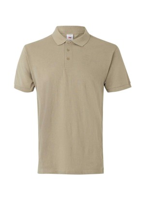 Polo de trabajo transpirable Velilla 105502 Beige arena