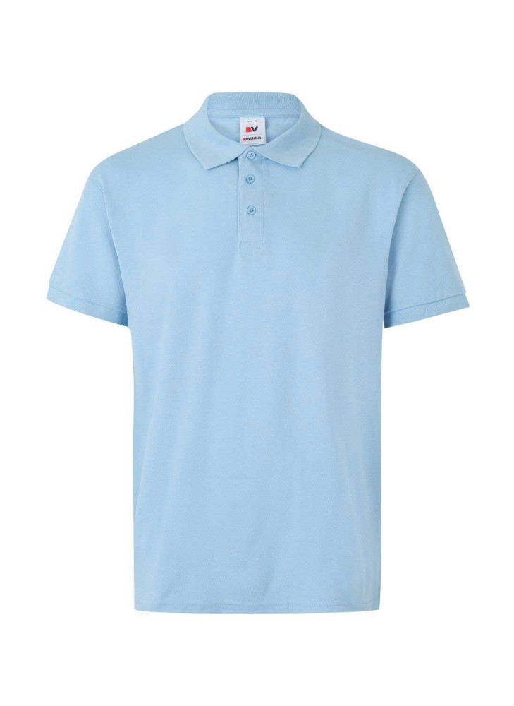 Polo de trabajo transpirable Velilla 105502 Celeste claro
