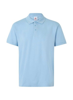 Polo de trabajo transpirable Velilla 105502 Celeste claro