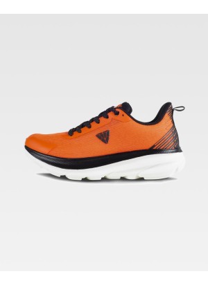 Zapatilla deportiva resistente con cordones Workteam P4004 Naranja