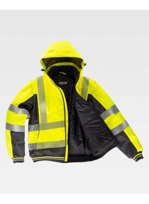 Cazadora alta visibilidad contra el frío Workteam C3535 Amarillo-negro