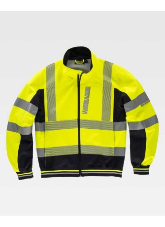 Chaqueta alta visibilidad workshell C3595 Amarillo-Negro