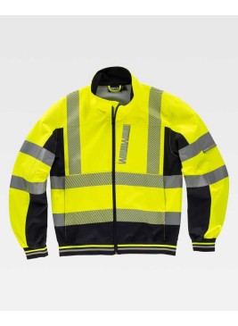 Chaqueta alta visibilidad workshell C3595 Amarillo-Negro