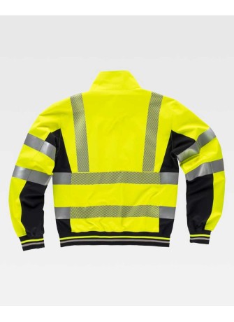 Chaqueta alta visibilidad workshell C3595 Amarillo-Negro