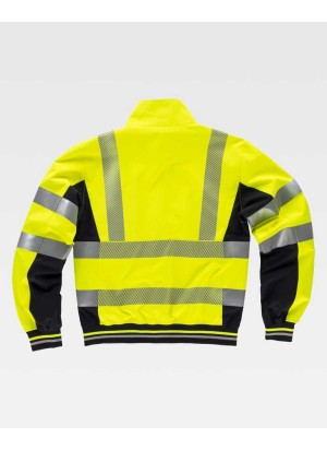 Chaqueta alta visibilidad workshell C3595 Amarillo-Negro