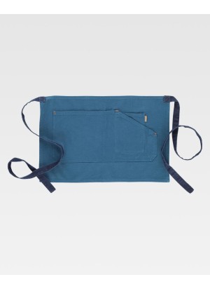 Delantal de camarero corto con bolsillo 100% algodón Workteam M713 Azafata