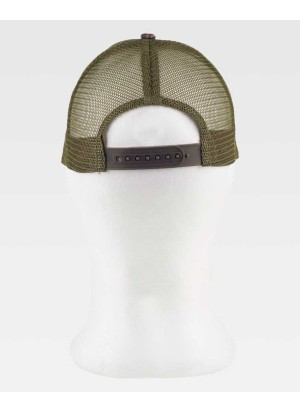 Gorra estampada de camuflaje con rejilla Workteam WFA986