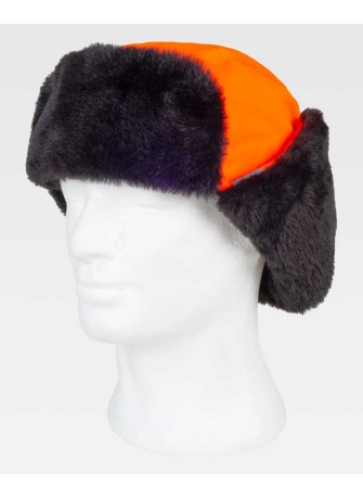 Gorro de protección con orejeras ablatibles Workteam WFA935 Naranja-negro