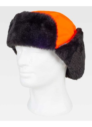 Gorro de protección con orejeras ablatibles Workteam WFA935 Naranja-negro