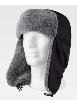 Gorro protección con orejeras forrado y acolchado Workteam WFA936 Negro-Gris