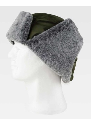 Gorro protección con orejeras forrado y acolchado Workteam WFA936 Verde caza-gris