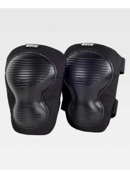 Rodilleras protección ajustes laterales de velcro Workteam WFA231 Negra