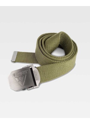Cinturón de trabajo regulable Workteam WFA502 Amarillo verde kaki
