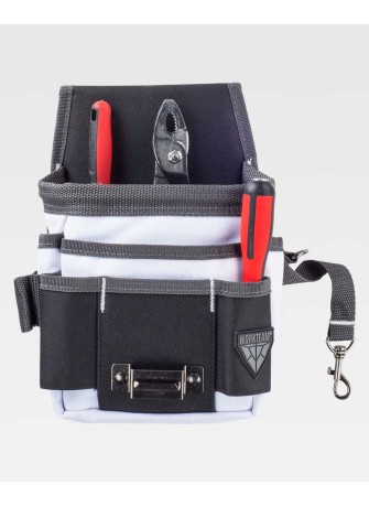 Bolsa de trabajo para herramientas Worteam WFA554 Negro-blanco