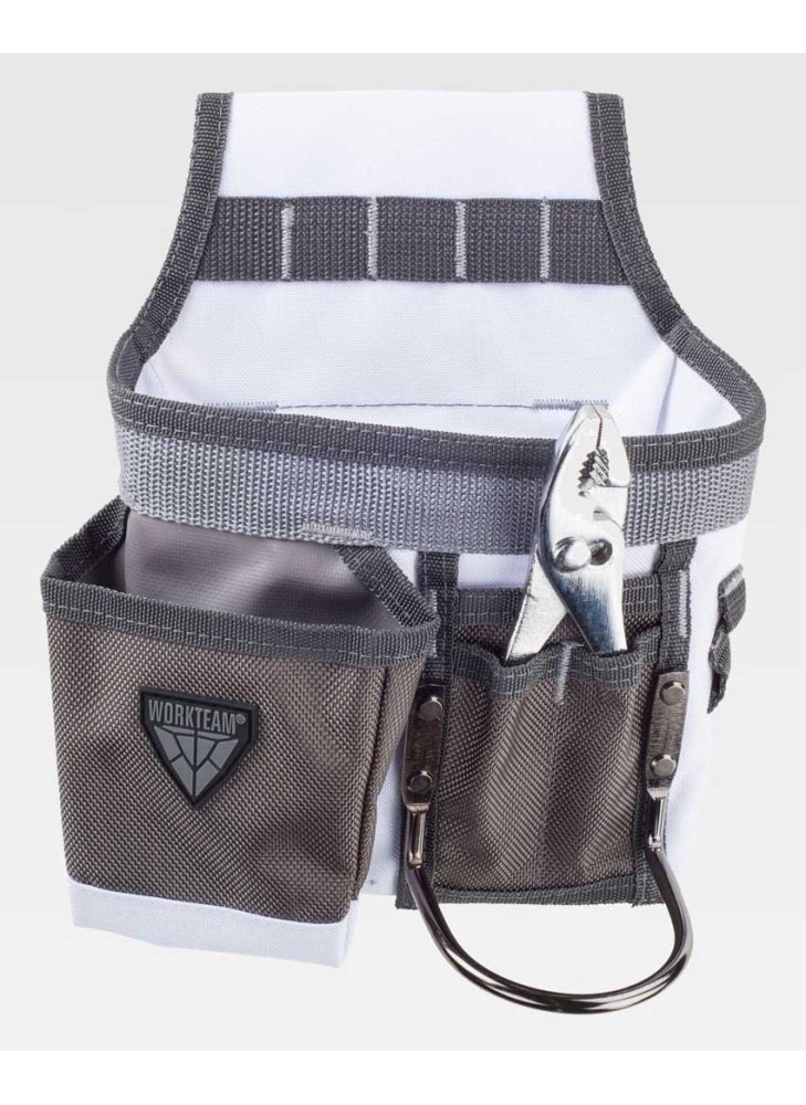 Bolsa de trabajo para herramientas Workteam WFA555 Blanco-gris