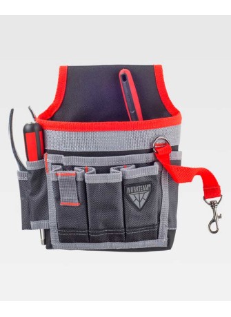 Bolsa para herramientas pequeña Workteam WFA556 Negro-rojo