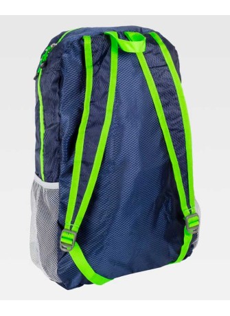 Mochila enrollable con capacidad Workteam WFA415 Marino-verde flúor