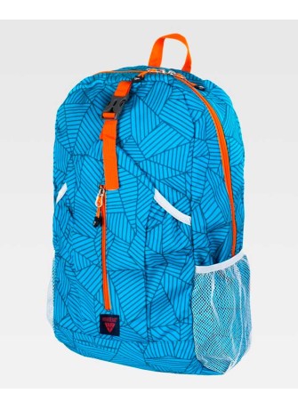 Mochila de trabajo gran capacidad Workteam WFA416 Azul-Naranja