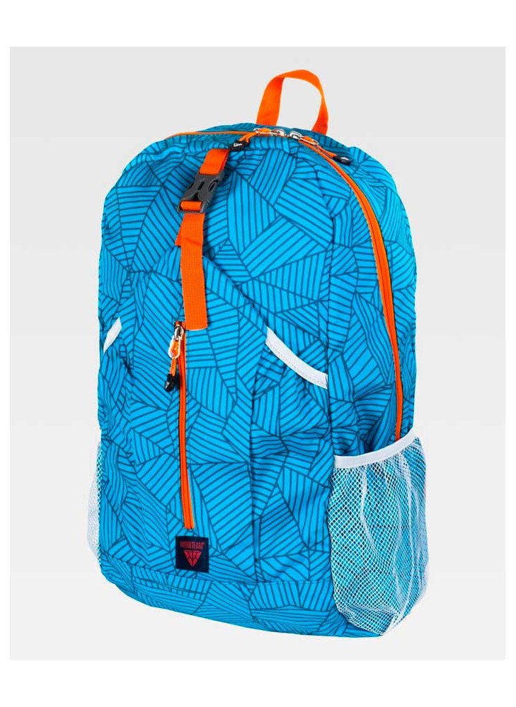 Mochila de trabajo gran capacidad Workteam WFA416 Azul-Naranja