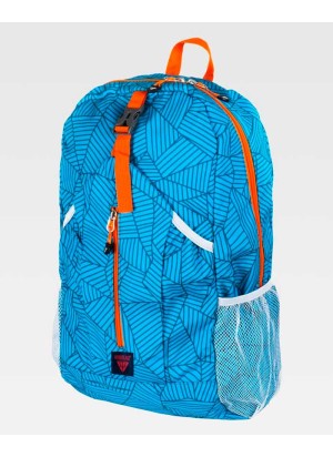 Mochila de trabajo gran capacidad Workteam WFA416 Azul-Naranja
