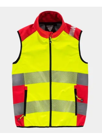 Chaleco de trabajo Workshell Workteam S9231 Amarillo-rojo