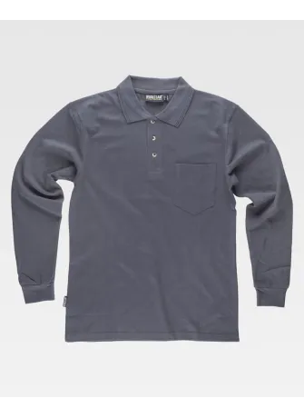 Polo de trabajo manga larga Workteam S6508 Gris
