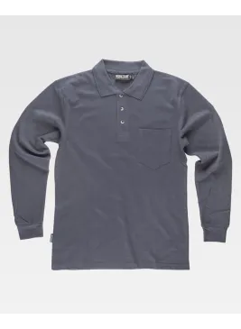 Polo de trabajo manga larga Workteam S6508 Gris