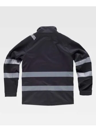 Chaqueta de trabajo reflectante workshell Workteam S9203 Negro