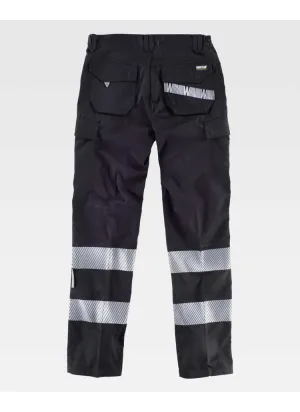 Pantalón de trabajo Reflectante Workteam C2717 Negro
