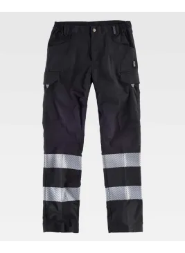 Pantalón de trabajo Reflectante Workteam C2717 Negro