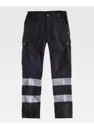 Pantalón de trabajo Reflectante Workteam C2717 Negro