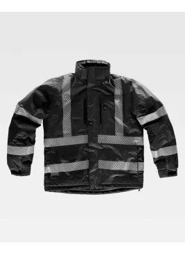 Parka reflectante certificado Workteam S9263 Negro