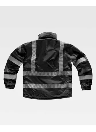 Parka reflectante certificado Workteam S9263 Negro