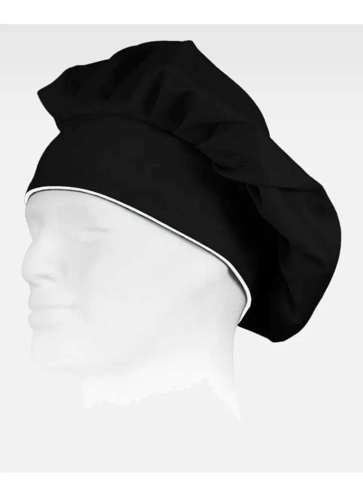 Gorro de cocina champiñon Workteam M603 negro