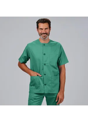 Blusa sanitaria de botones unisex Garys 602000 Verde