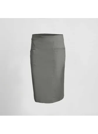 Falda de camarera ajustada con bolsillos cold Garys 150002 Gris